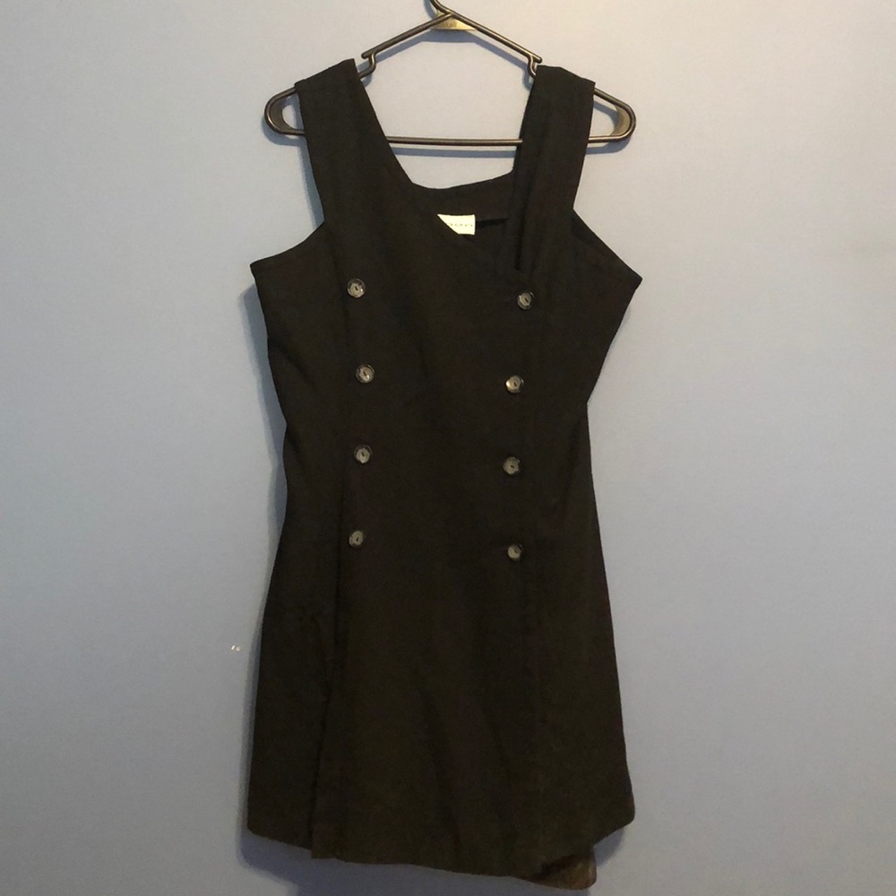 Vintage Black Button Up Dress